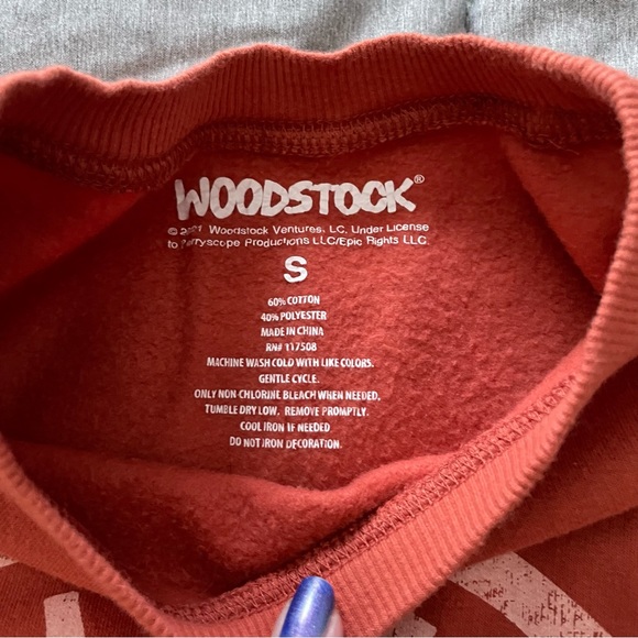 Woodstock Tie Dye Style Crewneck Sweater - Picture 2 of 6